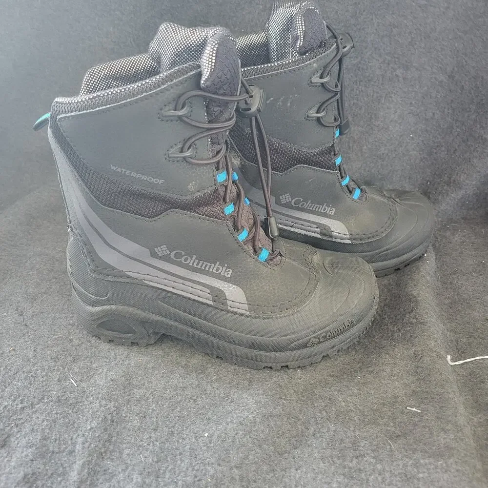 Columbia Youth Bugaboot Plus IV Omni Heat Boot Black 4 M Big Kid